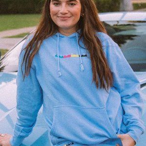 David Dobrik: Beverly 2.0 DAVID'S VLOG Blue Hoodie S NWT